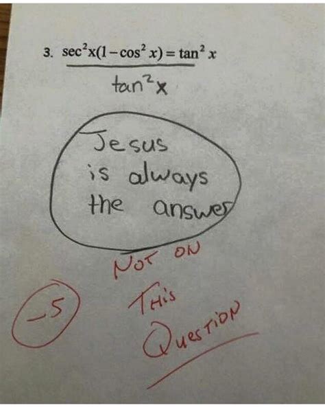 jesus is not always the answer r funny