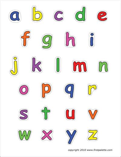 Draw a line to match each uppercase letter to its this printable upper and lower case letter matching activity is a fun way to work on letter reco. Alphabet Lower Case Letters | Free Printable Templates ...