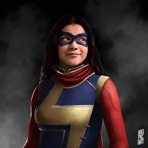 Quick Paintovers Of Iman Vellani As Ms Marvel Ms Marvel Marvel
