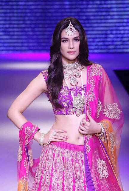 Bollywood Actress Saree Collections Kriti Sanon Traditional Fuchsia Pink Raw Silk Lehenga At
