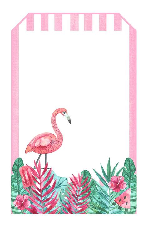 Free Printable Flamingo Birthday Card