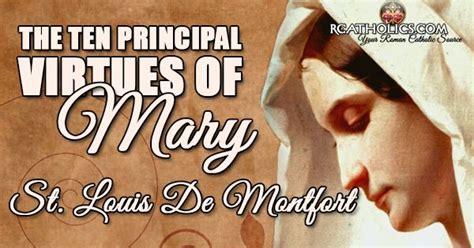 The Ten Principals Of Mary St Louis De Marghor With Text Overlaying It