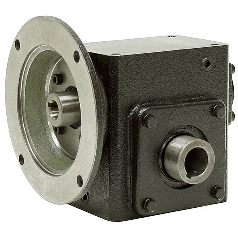 151 Right Angle Cast Iron Worm Gear Reducer 124 Hp 56c Hollow Output