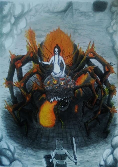 Dark Souls Fan Art Chaos Witch Quelaag By Barrettartwork On Deviantart