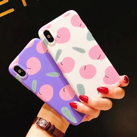Cute Peach Phone Case For Iphone 66s6plus77plus88pxxsxrxs Max