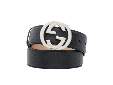 Gucci Interlocking G Buckle Wide Belt Styled In Guccissima Belts