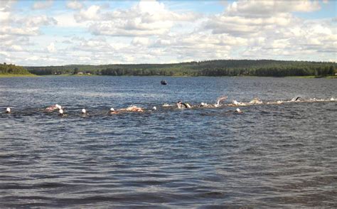 Swim The Arctic Circle Uintikilpailu Tornionjoella Travel Pello