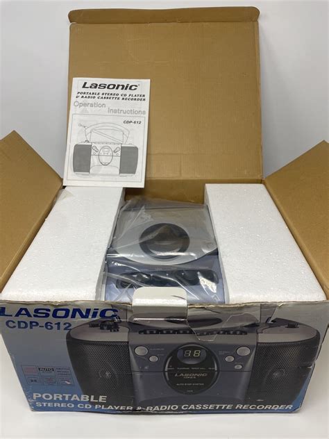 Retro Lasonic Cdp 612 Portable Stereo Cd Player And Radio Cassette