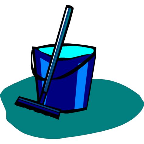 Mop And Bucket Blue Png Svg Clip Art For Web Download Clip Art Png