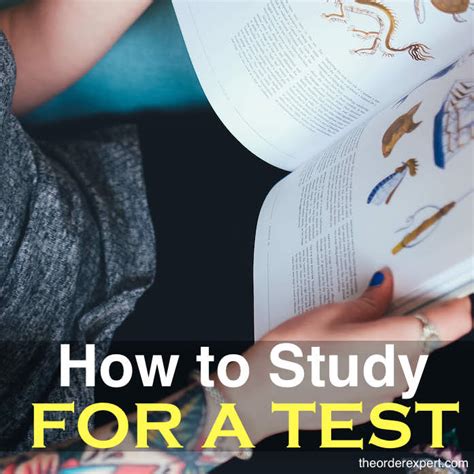 How To Study For A Test The Order Expert