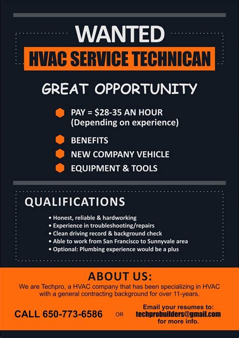 Entry 5 By Carlito36 For Design A Job Wanted Ad Hvac Service