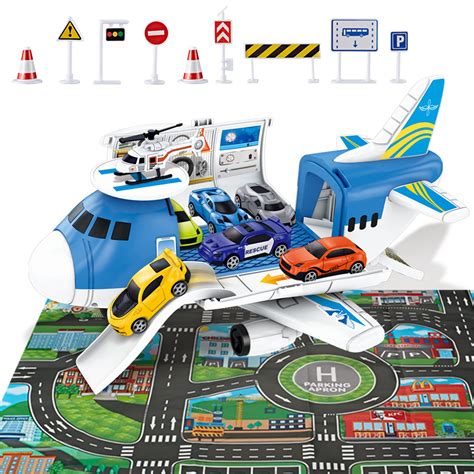 Buy Kids Airplane Toy Transport Cargo For Boys Aeroplane Car Carrier