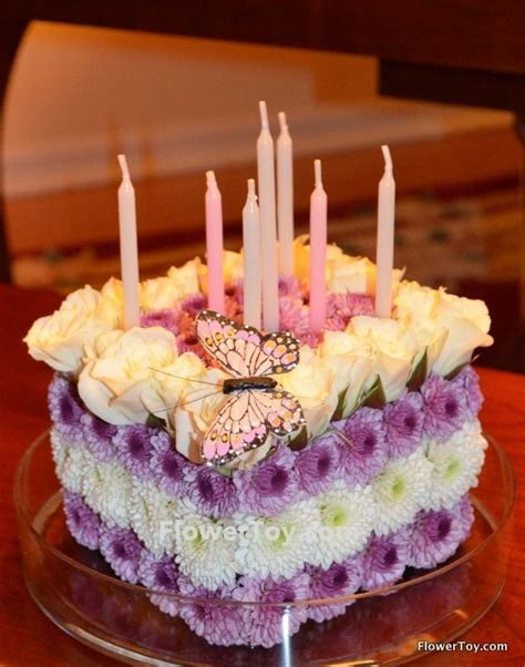 Pin By FlowerToy On FlowerToy Cakes Happy Birthday Flower Cake