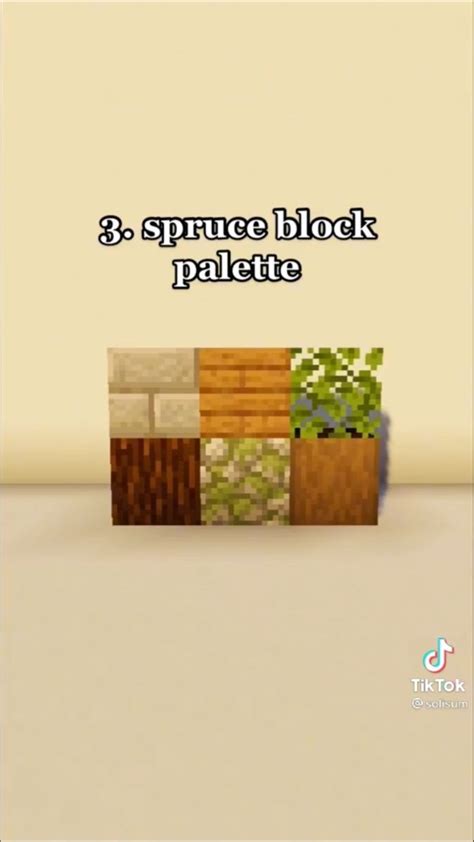 Minecraft Spruce Block Palette
