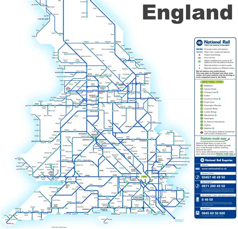 Rail England Map Gambaran
