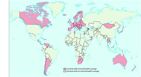 Global Overview Of Countries With Universal Health Coverage Based On