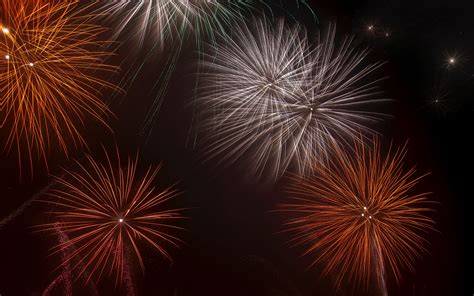 Download Wallpaper 3840x2400 Fireworks Sparks Sky Night Holiday 4k