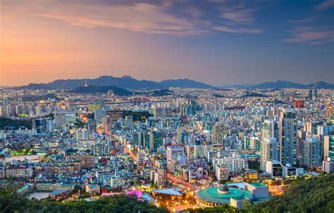 Wallpaper Panorama South Korea Seoul Seoul The