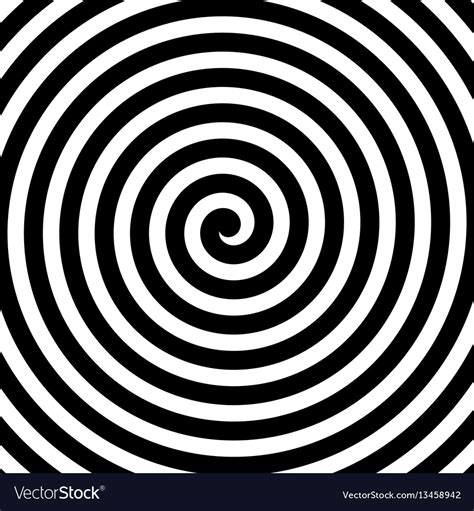 Spiral Background In Black And White Royalty Free Vector