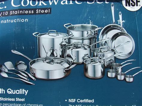 Members Mark 21 Piece Professional Tri Ply Stainless Steel Cookware