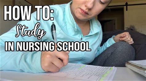 How To Study For Nursing School Study Tips To Succeed Youtube