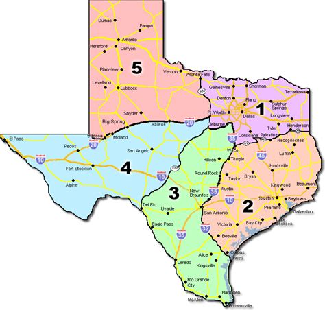 Texas Uil Regions Map