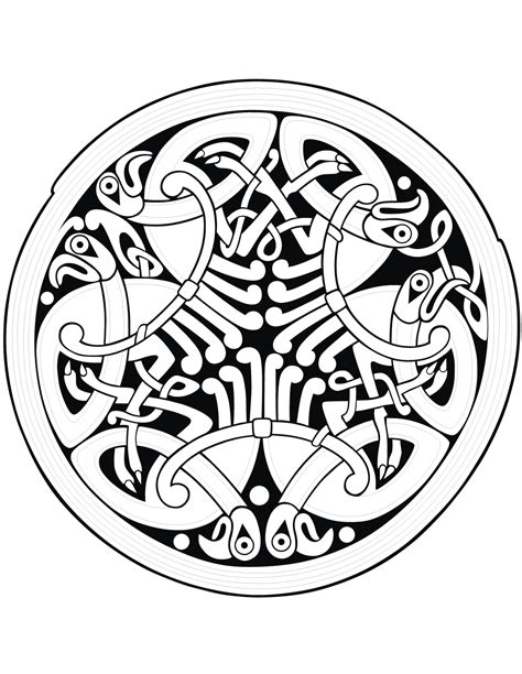 Desenhos Para Colorir Gratuitos De Arte Celta Para Baixar Arte Celta