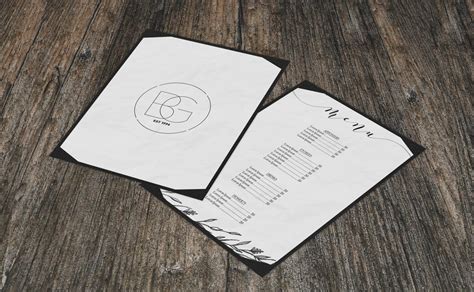 Download Menu Card Mockups | Mockup World