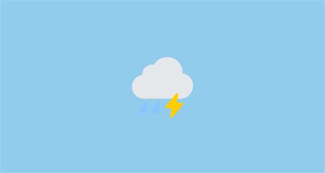 ⛈️ Nube Con Rayo Y Lluvia Emoji On Toss Face 토스페이스 13