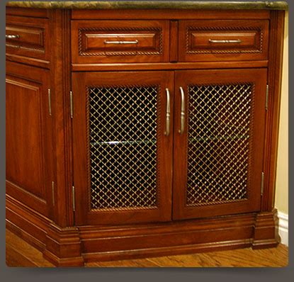 That turned out to be cost prohibitive, though. Wire Mesh Grille Inserts for Accent Cabinet Doors | WalzCraft