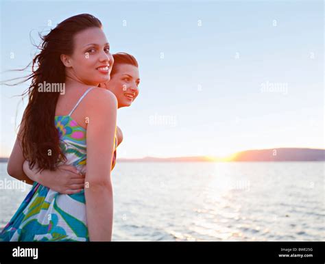 Women At The Beach Stock Photo Alamy