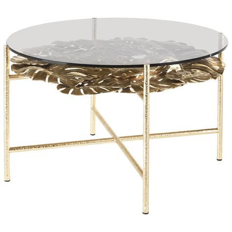 Maui Side Table In Brass By Roberto Cavalli Home Interiors For Sale At