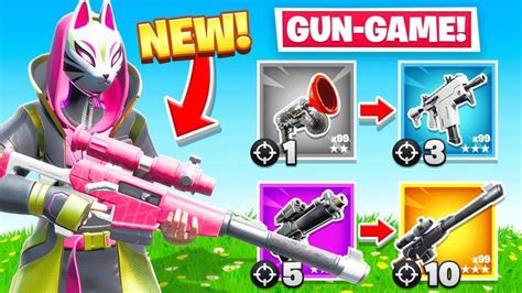 New Automatic Sniper Rifle Gun Game In Fortnite Youtube