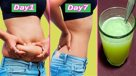 Get Flat Belly Without Exercise Fat Burning Drink Recipe Get A Flat Stomach In 1 Week Youtube