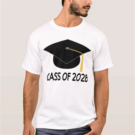 Graduation Class Of 2028 T Shirt Zazzle