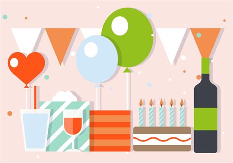 Party And Celebration Vector Illustration 123557 Vector Art At Vecteezy