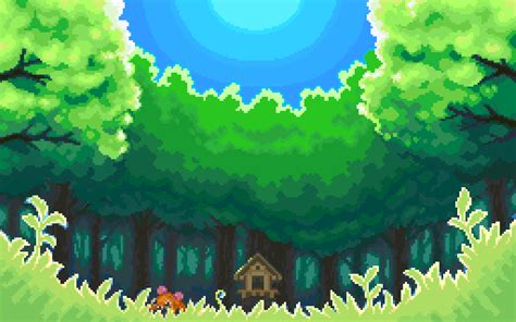 Pixel Forest Wallpapers Wallpaper Cave