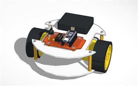 3d Design Kerangka 3d Robot Line Follower Tinkercad