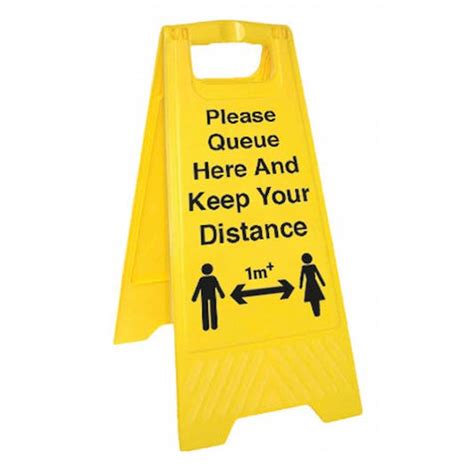 Social Distancing Floor Stands Covid Secure Workplace Signs Safetysigns