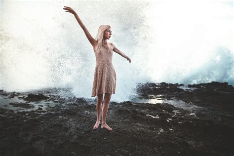 Wallpaper Sunlight Women Outdoors Sea Water Dress Beauty Woman