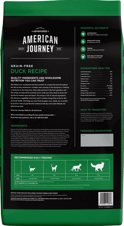 Facebook twitter reddit pinterest email. American Journey Duck Recipe Grain-Free Dry Cat Food 12LB Bag