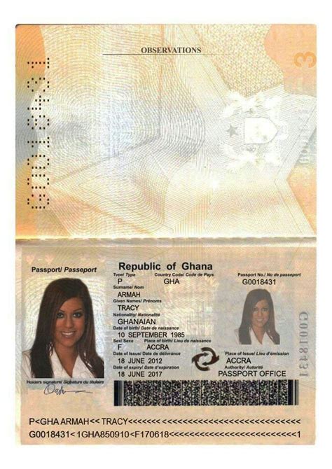 Ghana Passport Fake Or True