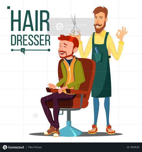best premium hairdresser illustration download in png and vector format hairdresser salon