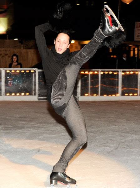 Check Out Johnny Weirs Colorful Soled Ice Skates Oh Yeah And His Leggings Glamour