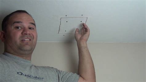 Easy Drywall Ceiling Patch Youtube