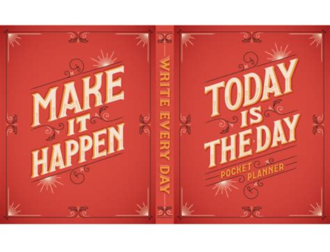 make it happen/ today is the day | Tipografia diseño, Tipografía vintage, Bonita letra