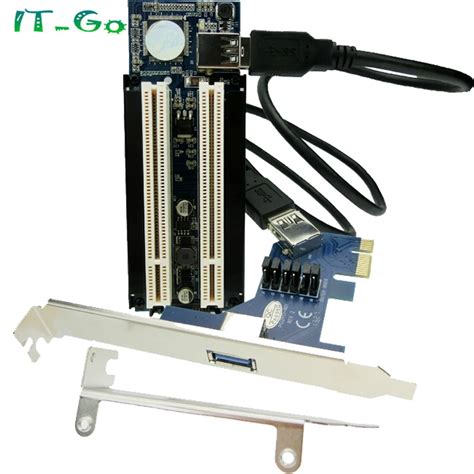 Pcie X X X X To Dual Pci Slots Adapter Pci Express To Pci Card