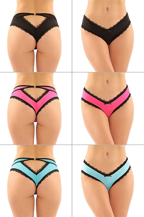 Fantasy Lingerie Bottoms Up Dahlia Hipster Panty With Keyhole Cutout