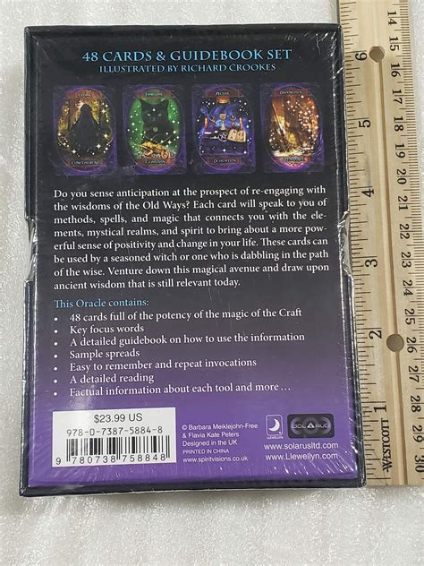Witches Wisdom Oracle Cards Deck And Guidebook Set Etsy