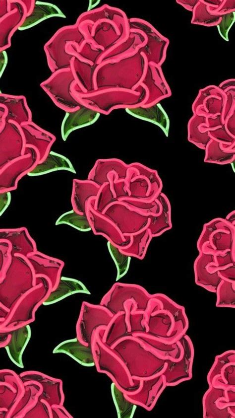 Neon Roses ·wallpapers· Iphone Wallpaper Wallpaper Backgrounds E
